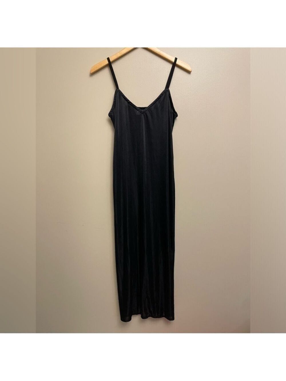 Johnny Was Collection Black Slip Dress Size Small Semi Sheer